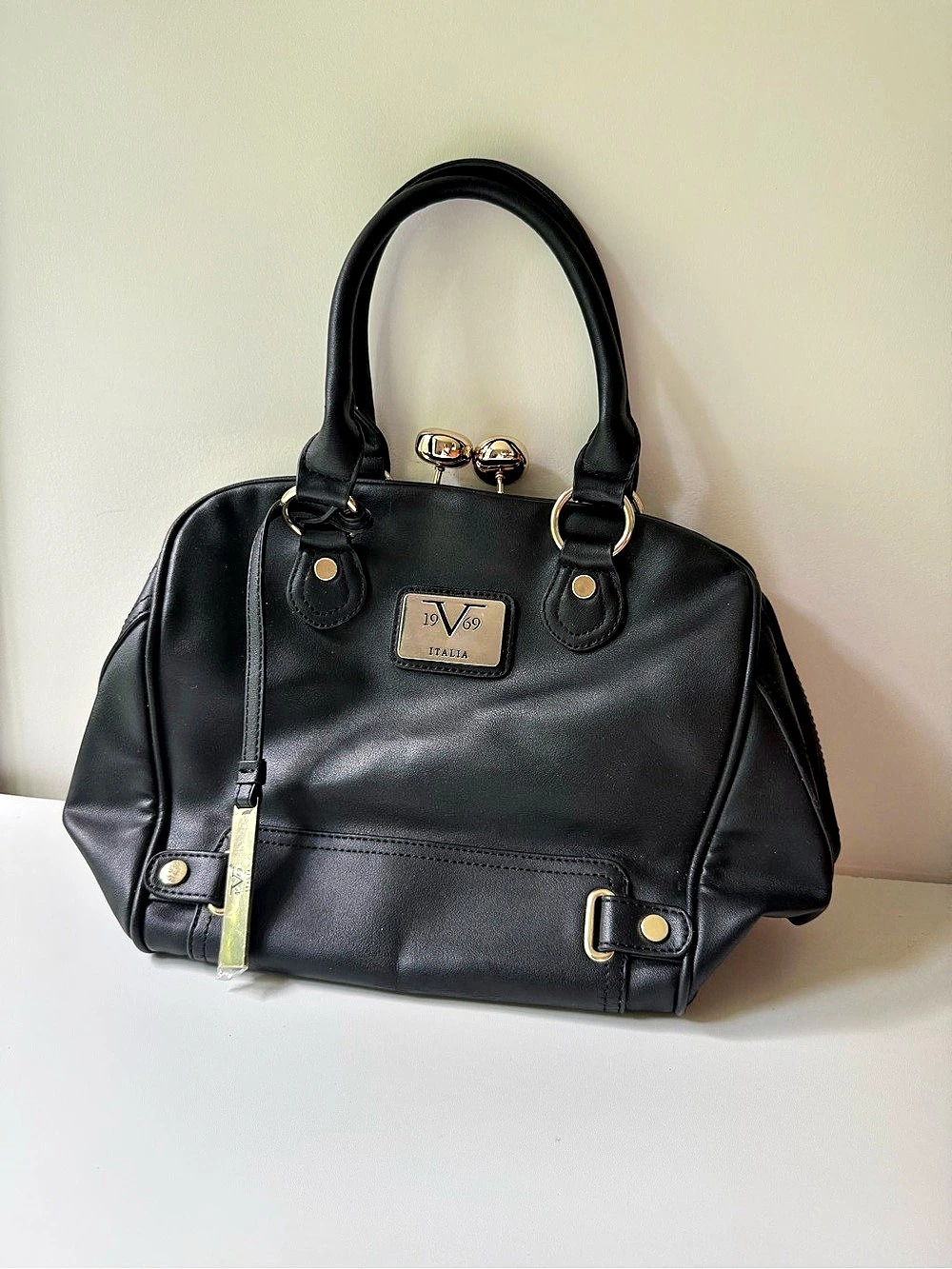 Versace 1969 Satchel Satchels Black Blue Size One Size